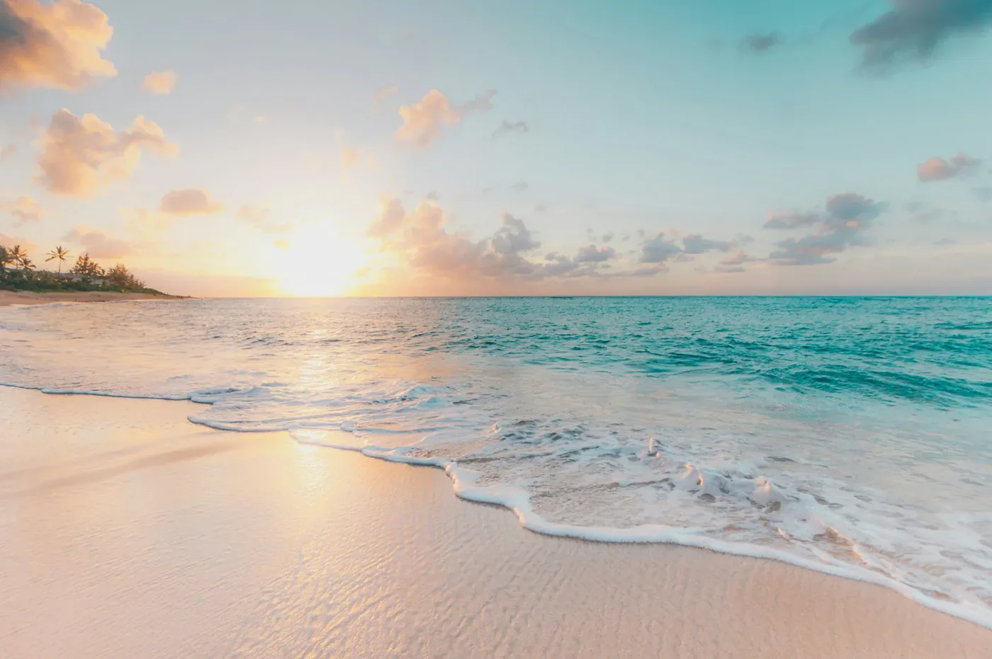 Summer tropical beach with turquoise water
